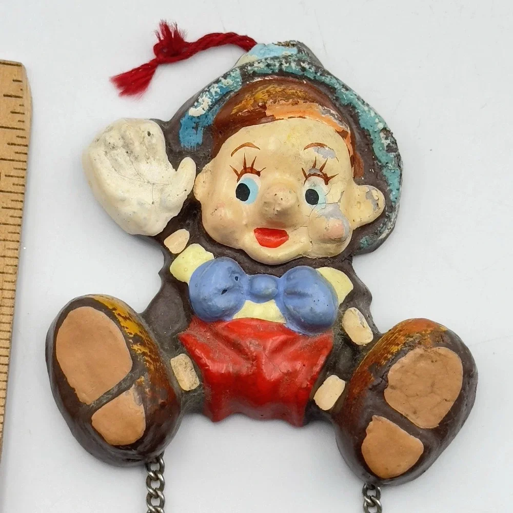 Vintage Disney Pinnochio‎ Wood Perpetual Calendar Hanging